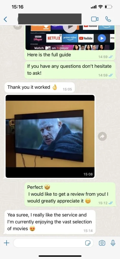 Customer activation via WhatsApp: Image 1